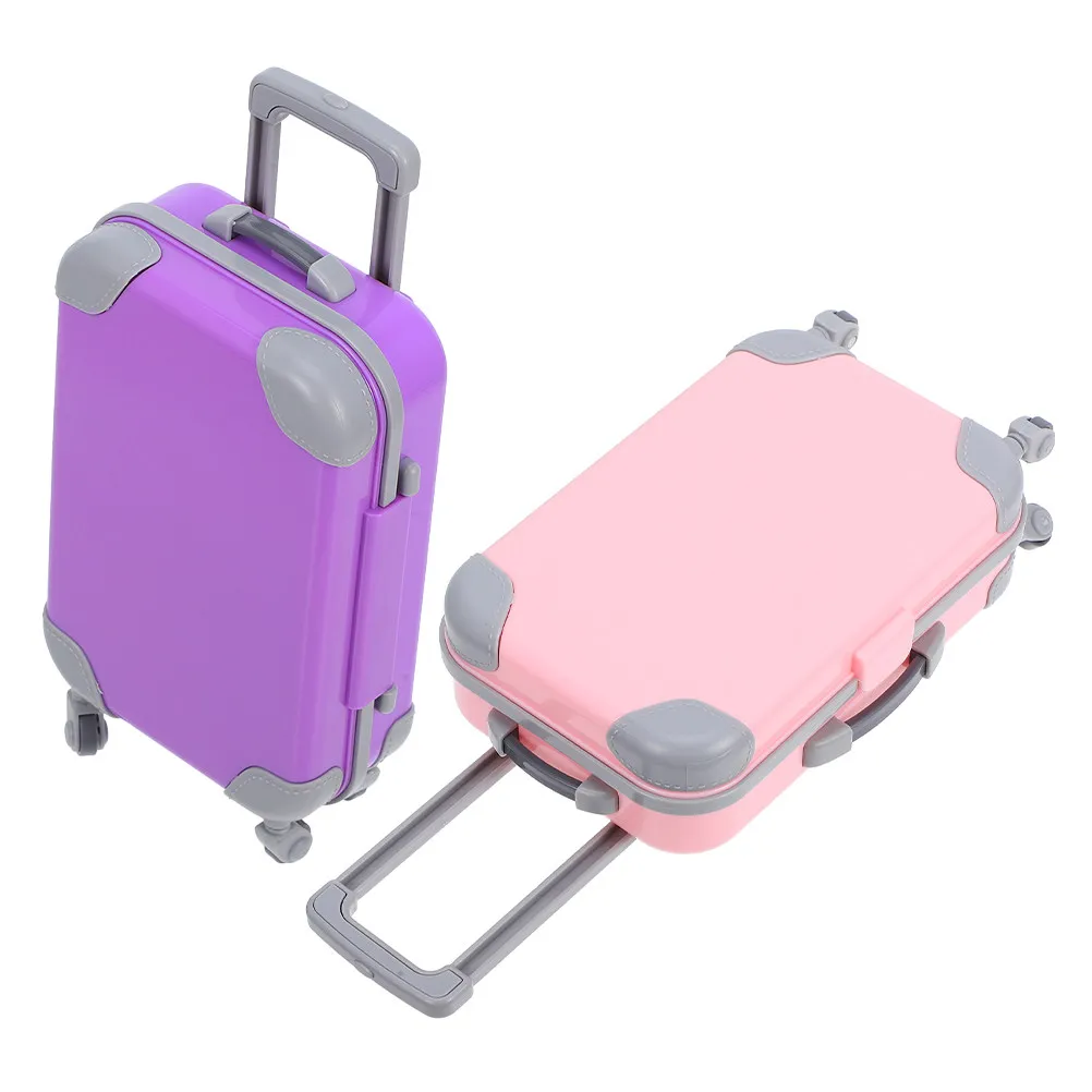 2Pcs Miniature Suitcase for 18 Inch Portable Trolley Case Kids Play Accessories Realistic Design Large Capacity Durable
2Pcs Miniature Suitcase for 18 Inch Portable Trolley Case Kids Play Accessories Realistic Design Large Capacity Durable