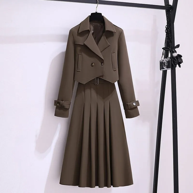 Women's Suit Jacket, Half Skirt Two-piece Set, 2026 Spring New Item, Chubby Sister French Design Style Set
Women's Suit Jacket, Half Skirt Two-piece Set, 2026 Spring New Item, Chubby Sister French Design Style Set
