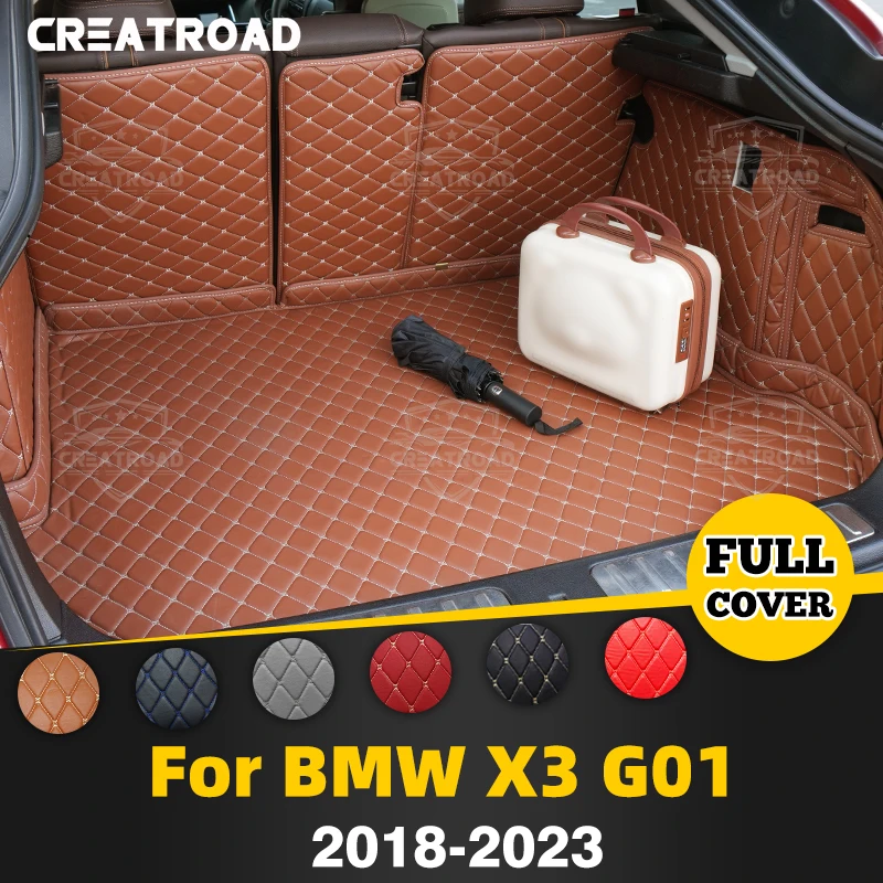 CREATROAD для BMW X3 G01 2018-2023 2022 2021, автомобильный коврик для багажника с полным покрытием, автомобильный защитный коврик, грузовая подкладка, аксессуары для интерьера
CREATROAD для BMW X3 G01 2018-2023 2022 2021, автомобильный коврик для багажника с полным покрытием, автомобильный защитный коврик, грузовая подкладка, аксессуары для интерьера