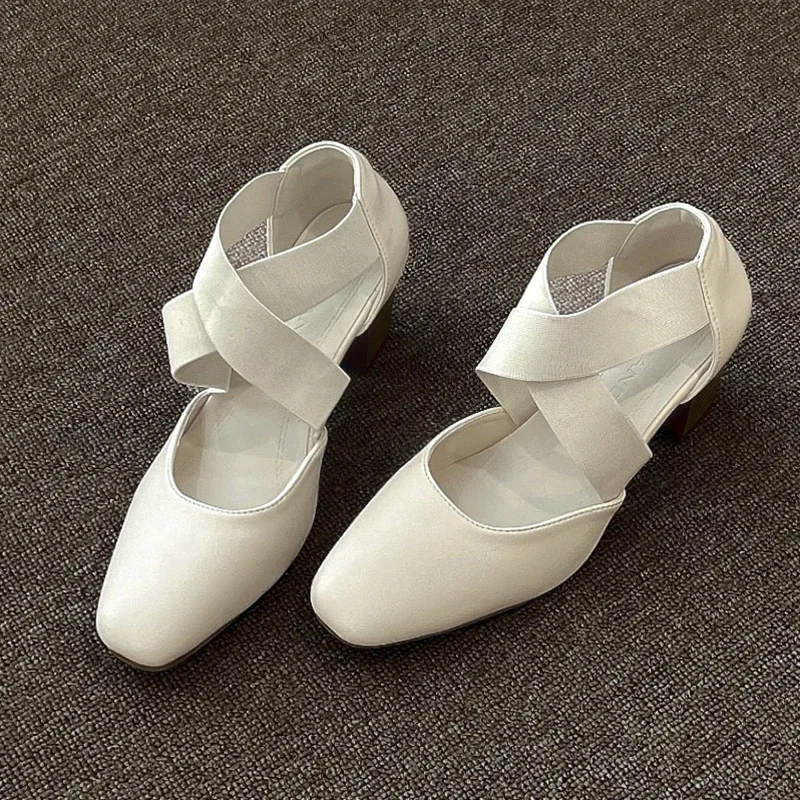 2025 Brand Shoes for Women Elastic Band Women's High Heels Fashion Square Toe Dress Pumps Women New Plus Size Solid Heels Women
2025 Brand Shoes for Women Elastic Band Women's High Heels Fashion Square Toe Dress Pumps Women New Plus Size Solid Heels Women