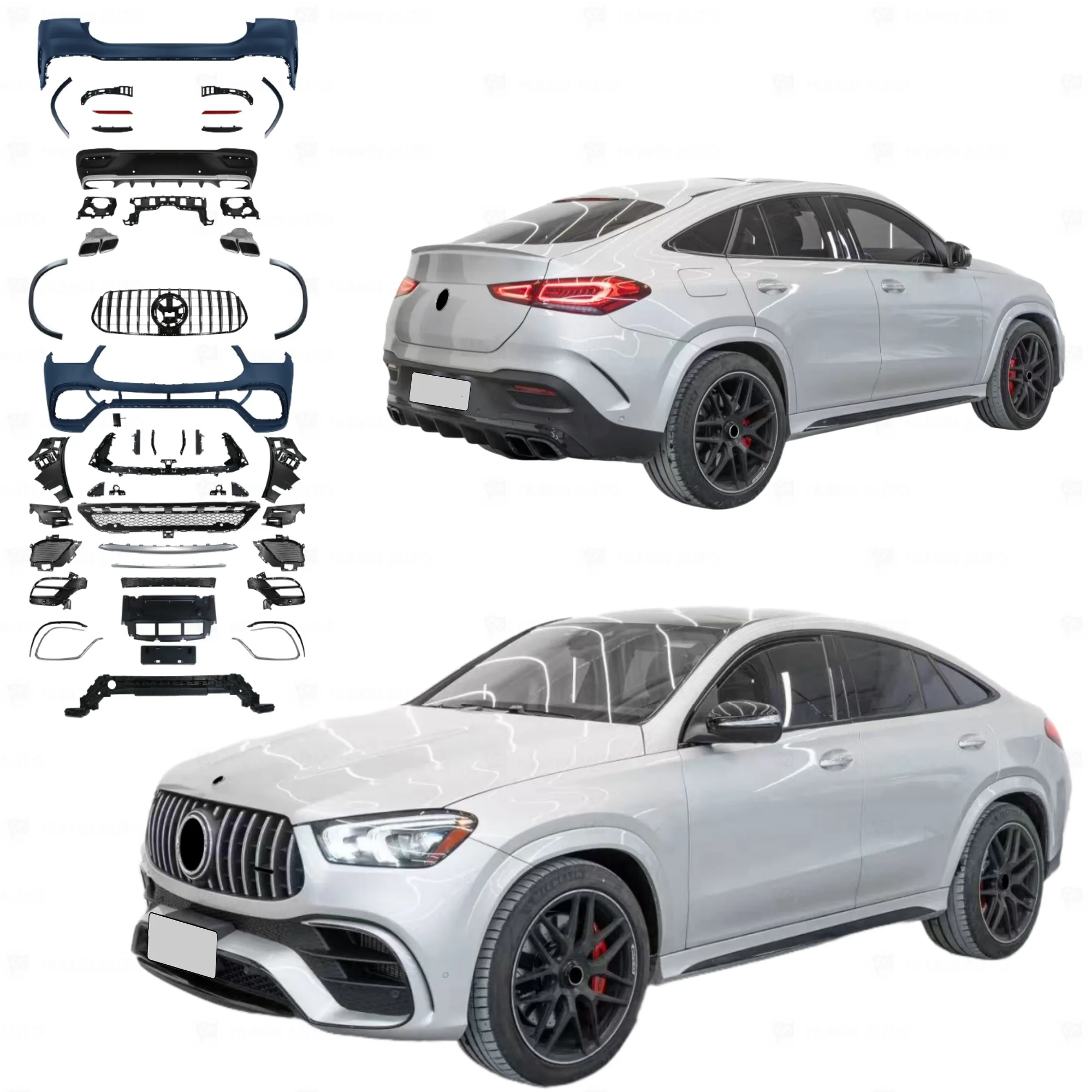 Flying Wing Automotive Front Rear Bumpers Body Kit For GLE Coupe C167 2019-2025 Upgrade To GLE63 Coupe
Flying Wing Automotive Front Rear Bumpers Body Kit For GLE Coupe C167 2019-2025 Upgrade To GLE63 Coupe