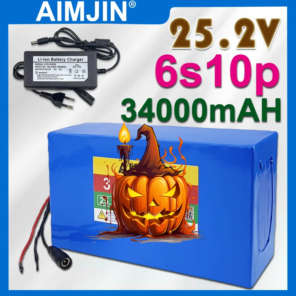 6S10P battery pack with 20A BMS for scooters+25.2V 2A charger 25.2V battery 34000mAh 18650 lithium-ion rechargeable
6S10P battery pack with 20A BMS for scooters+25.2V 2A charger 25.2V battery 34000mAh 18650 lithium-ion rechargeable