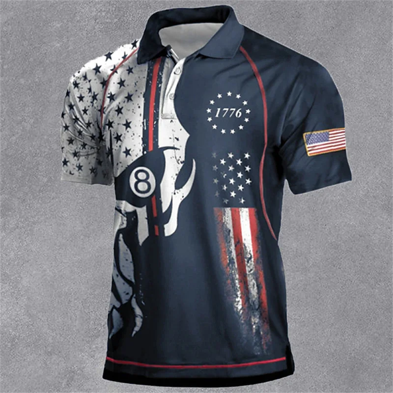 Vintage Men's Polo Shirt Golf Shirts Turndown 3d Print Tees Top American Short Sleeve Button-down Fashion Clothing Casual Blouse
Vintage Men's Polo Shirt Golf Shirts Turndown 3d Print Tees Top American Short Sleeve Button-down Fashion Clothing Casual Blouse