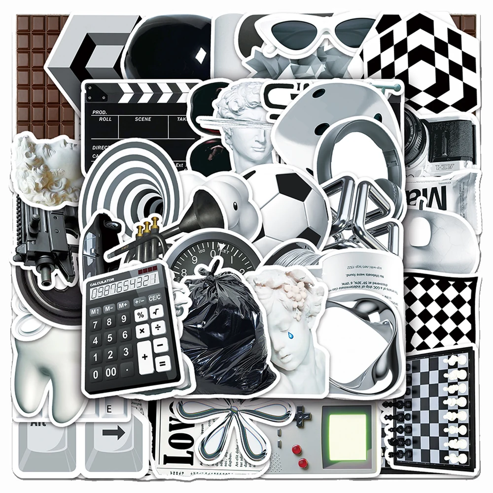 10/30/50pcs Ins Style Art Cute Stickers Black White Simple Decals Decoration Phone Notebook Fridge Suitcase Laptop Wall Sticker
10/30/50pcs Ins Style Art Cute Stickers Black White Simple Decals Decoration Phone Notebook Fridge Suitcase Laptop Wall Sticker