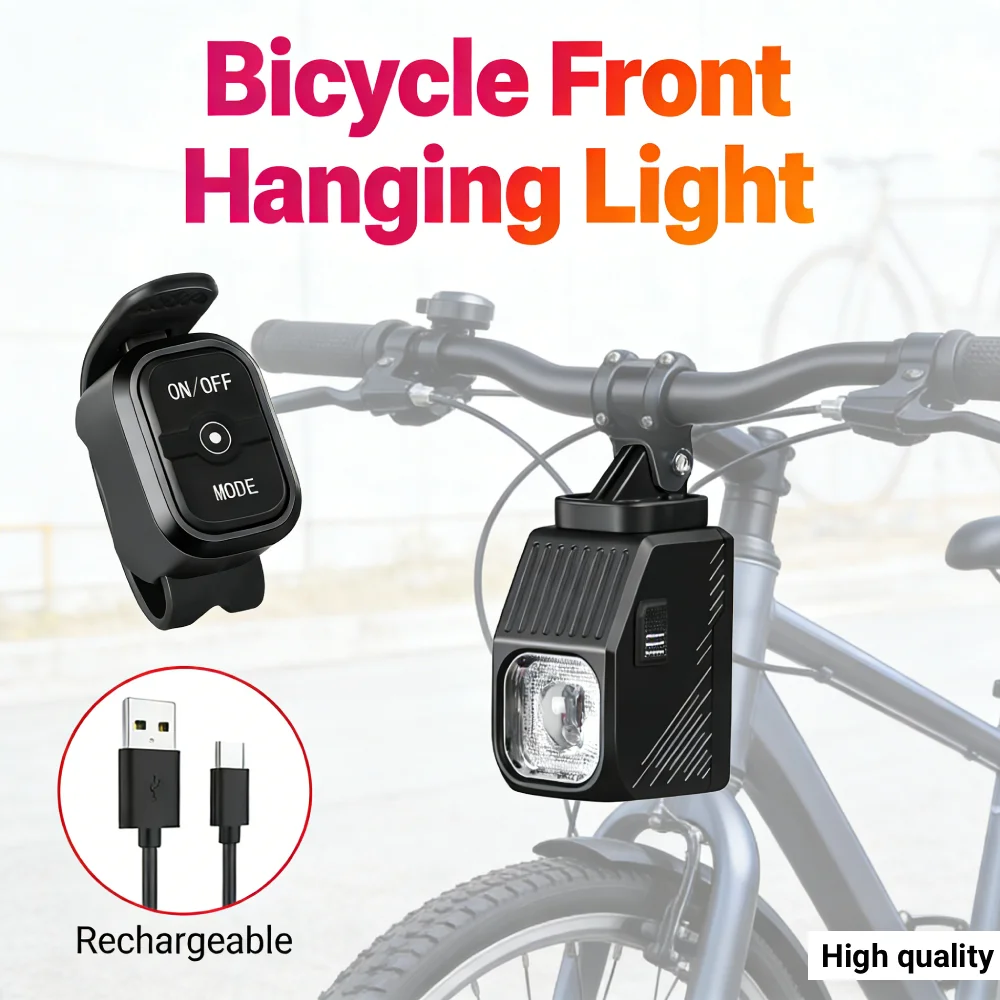 LED Super Bright Bike Headlight Type-C USB Rechargeable Cycling Flashlight 4000mAh High Brightness Bike Light Bike Accessories
LED Super Bright Bike Headlight Type-C USB Rechargeable Cycling Flashlight 4000mAh High Brightness Bike Light Bike Accessories