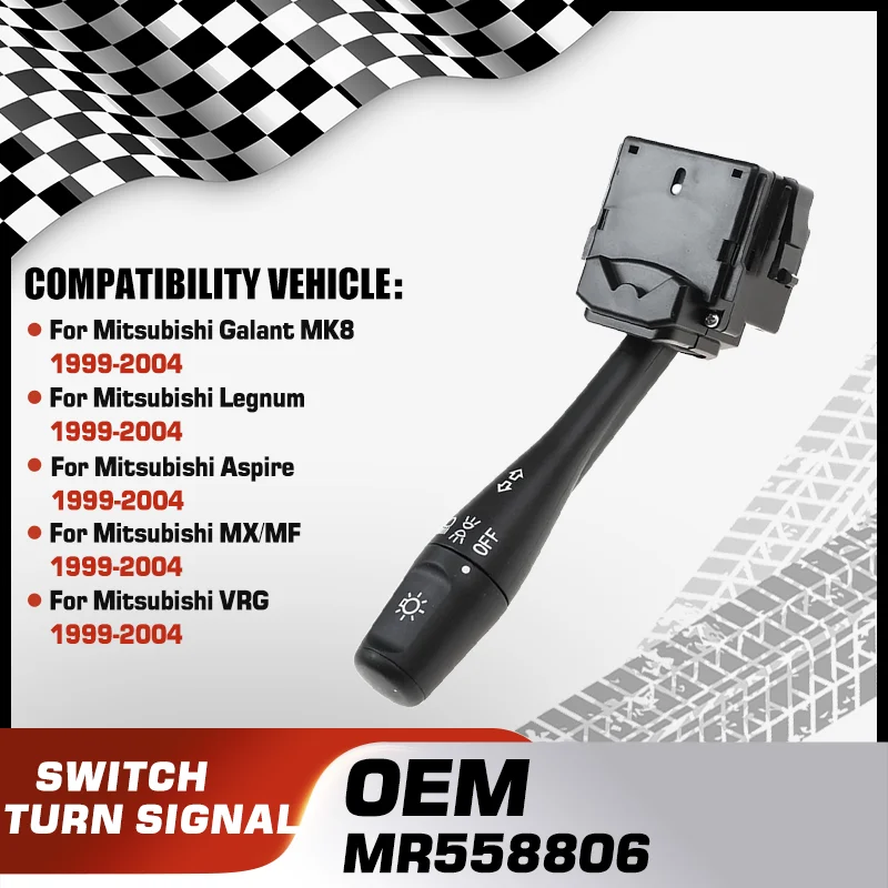 Turn Signal Headlight Switch For Mitsubishi Galant Mitsubishi Legnum Mitsubishi Aspire Mitsubishi MX/MF Mitsubishi VRG 1999-2004
Turn Signal Headlight Switch For Mitsubishi Galant Mitsubishi Legnum Mitsubishi Aspire Mitsubishi MX/MF Mitsubishi VRG 1999-2004
