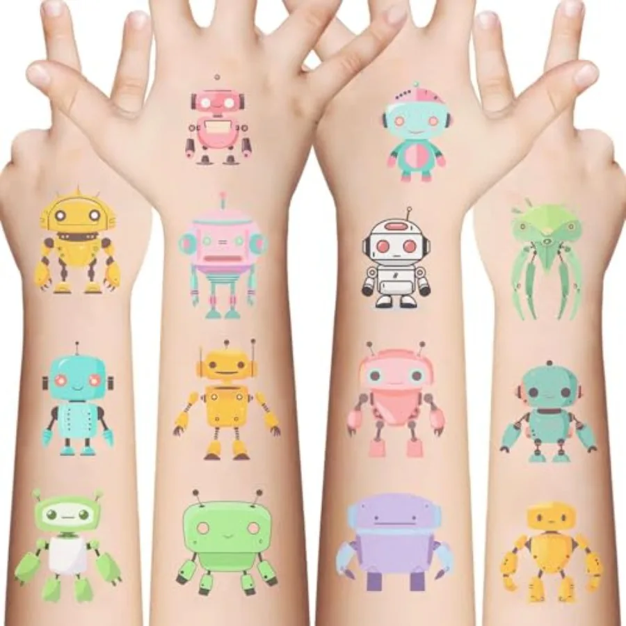 Limited-time special offer 0 Sheets 60PCS Cute Robot Temporary Tattoos for,Waterproof Cartoon Fake Tattoos, Large Body Art Stic
Limited-time special offer 0 Sheets 60PCS Cute Robot Temporary Tattoos for,Waterproof Cartoon Fake Tattoos, Large Body Art Stic