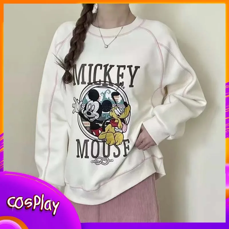 Mickey Hoodie Disney Cartoon Cute Round Neck Sweatshirt Trendy Women Coat Casual Fashion Long Sleeves Top Female Clothing Gift
Mickey Hoodie Disney Cartoon Cute Round Neck Sweatshirt Trendy Women Coat Casual Fashion Long Sleeves Top Female Clothing Gift