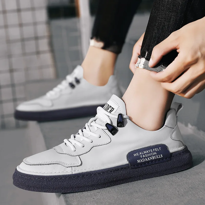 Casual Shoes for Men Comfortable Non-slip Men Sneakers Designer High Quality Leather Shoes Fashion Non-slip Men Vulcanized Shoes
Casual Shoes for Men Comfortable Non-slip Men Sneakers Designer High Quality Leather Shoes Fashion Non-slip Men Vulcanized Shoes