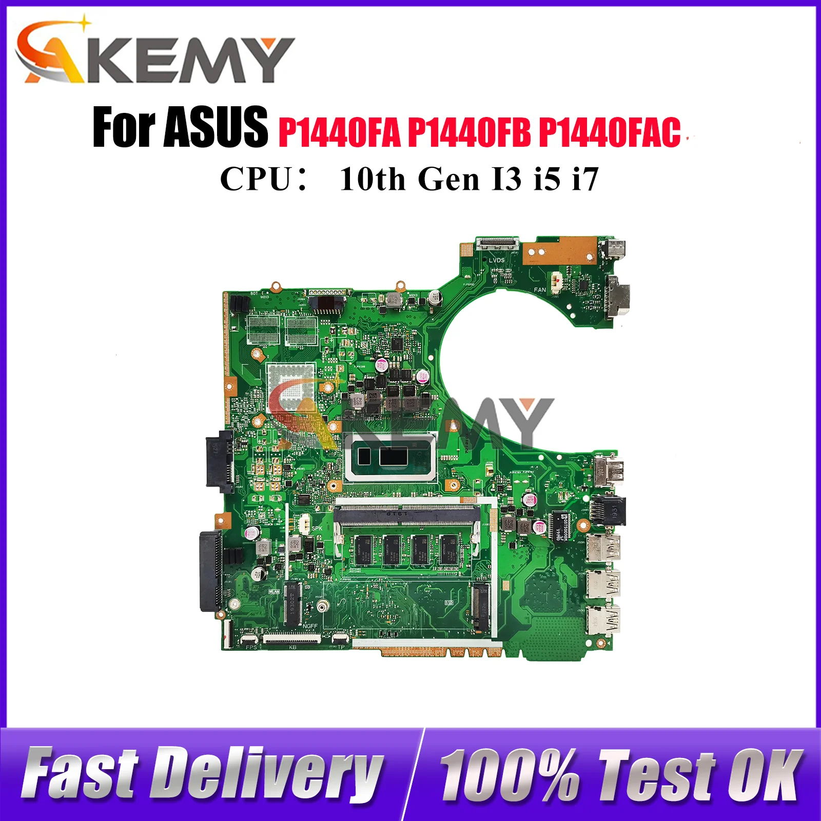 P1440FA Laptop Motherboard For ASUS ProArt P1440FB P1440F P1440FAC P1440FA Mainboard With 10th Gen I3 i5 i7 100% tests OK stk
P1440FA Laptop Motherboard For ASUS ProArt P1440FB P1440F P1440FAC P1440FA Mainboard With 10th Gen I3 i5 i7 100% tests OK stk