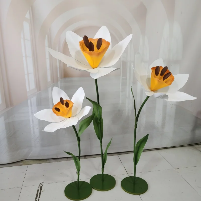 Outdoor Waterproof Daffodil Flowers Artificial Wedding Road Guide Flower Stand Party Event Decor Stage Window Layout Narcissus
Outdoor Waterproof Daffodil Flowers Artificial Wedding Road Guide Flower Stand Party Event Decor Stage Window Layout Narcissus