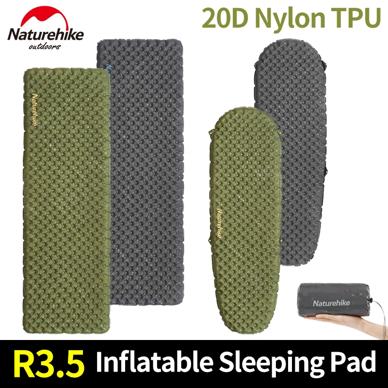 Naturehike R3.5 Inflatable Mat 20D Nylon TPU Winter Warm Sleeping Pad Ultralight Outdoor Hiking Camping Mattress with Air Bag
Naturehike R3.5 Inflatable Mat 20D Nylon TPU Winter Warm Sleeping Pad Ultralight Outdoor Hiking Camping Mattress with Air Bag