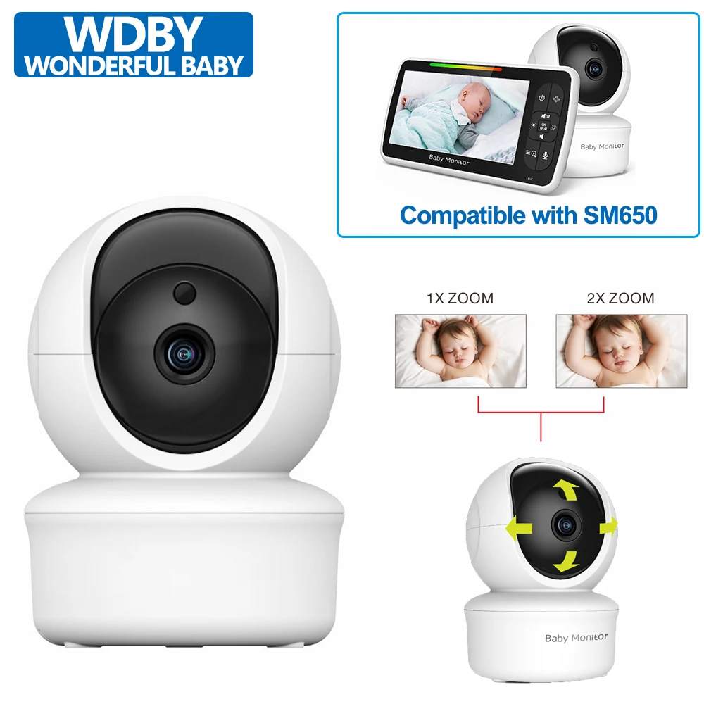Separate Camera for SM650 5inch Video Baby Monitor Remote Pan-Tilt-Zoom Camera and Two Way Talk VOX Mode Lullabies BabyPhone
Separate Camera for SM650 5inch Video Baby Monitor Remote Pan-Tilt-Zoom Camera and Two Way Talk VOX Mode Lullabies BabyPhone