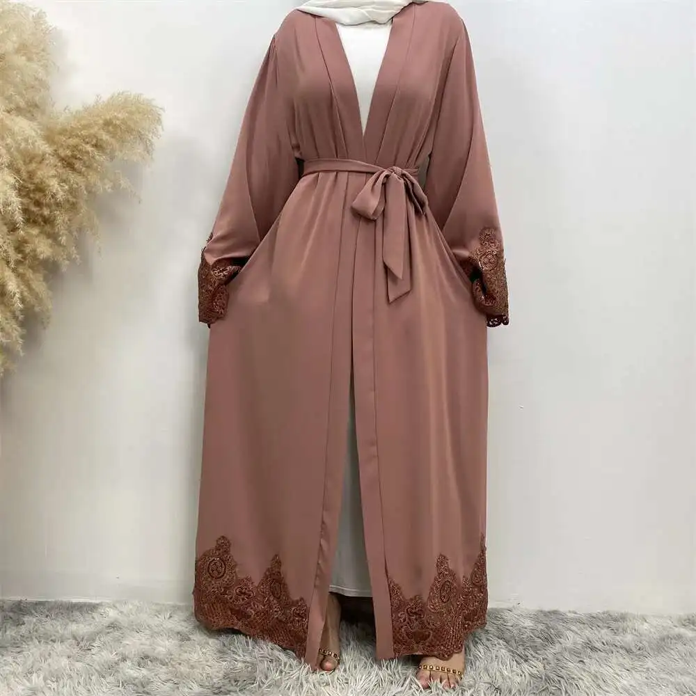 Fashionable Casual Lace Embroidered Cardigan Robe Muslim Long Cardigan 1989 Robe Abaya Ramadan Dubai Luxury Islam Elegant
Fashionable Casual Lace Embroidered Cardigan Robe Muslim Long Cardigan 1989 Robe Abaya Ramadan Dubai Luxury Islam Elegant