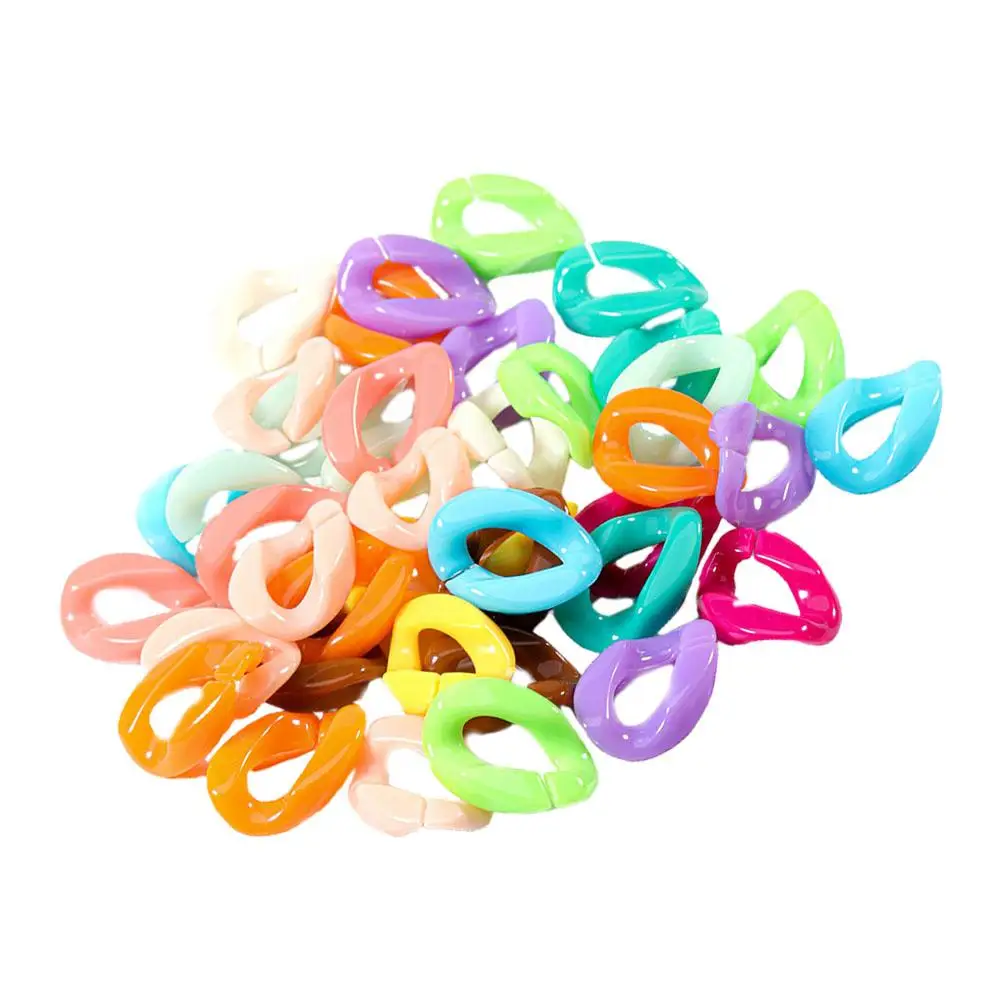 100 Pcs Colorful Hair Clips Plastic Chain Links for DIY Jewelry Craft Accessories Durable Beads Bracelet Necklace Earrings Gift
100 Pcs Colorful Hair Clips Plastic Chain Links for DIY Jewelry Craft Accessories Durable Beads Bracelet Necklace Earrings Gift