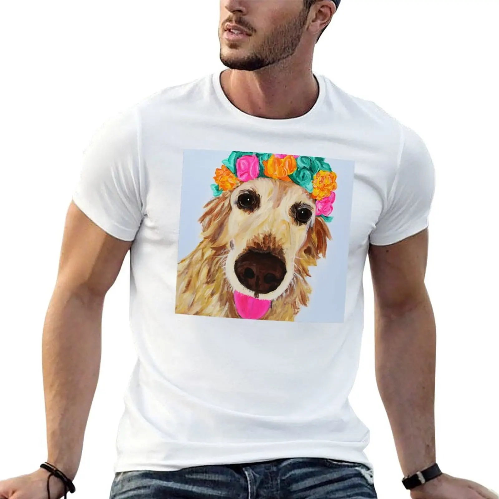 Flower Girl Xena, the Golden Retriever T-Shirt t shirts for man cotton funny mens graphic t shirts T-Shirt
Flower Girl Xena, the Golden Retriever T-Shirt t shirts for man cotton funny mens graphic t shirts T-Shirt