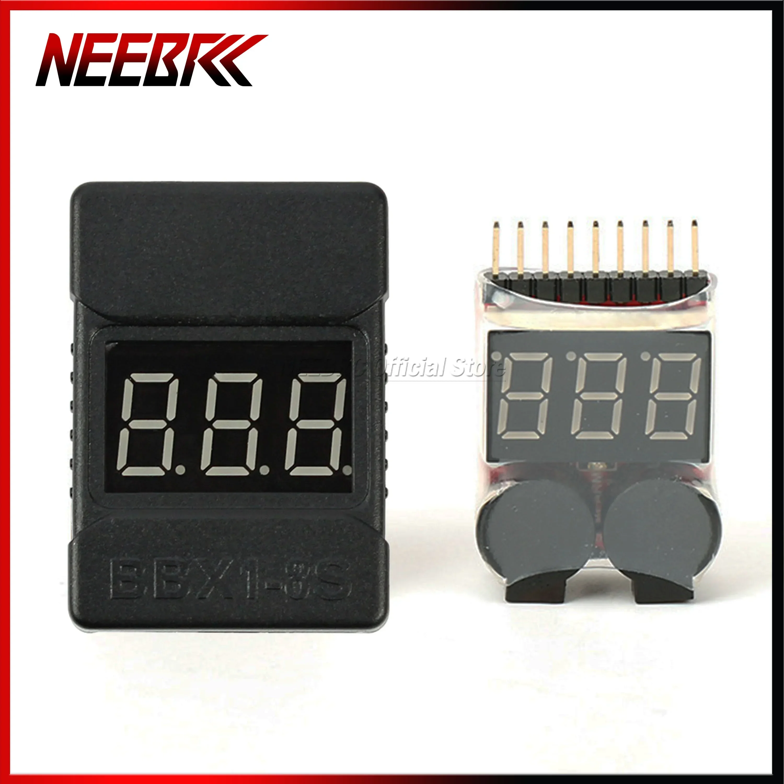 2 in 1 RC Battery Voltage Power Display Low Alarm Buzzer BX100 1-8S Meter Tester Monitor for Model Car Drone Aircraft Part Toy
2 in 1 RC Battery Voltage Power Display Low Alarm Buzzer BX100 1-8S Meter Tester Monitor for Model Car Drone Aircraft Part Toy