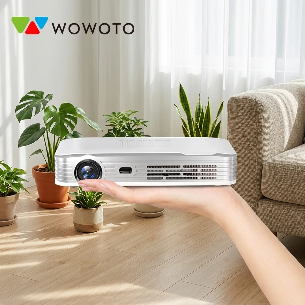 WOWOTO T10S Outdoor Rechargeable 32GB Mini Portable Projector Adjustable Stand 5000 ANSI Lumens Android 13 4K Supported
WOWOTO T10S Outdoor Rechargeable 32GB Mini Portable Projector Adjustable Stand 5000 ANSI Lumens Android 13 4K Supported