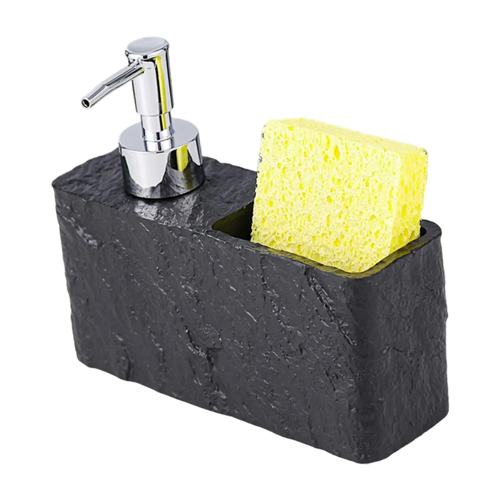 Resin Soap Dispenser Holder with Built in Sponge Compartment Sink Organizer for Bathroom and Kitchen
Resin Soap Dispenser Holder with Built in Sponge Compartment Sink Organizer for Bathroom and Kitchen