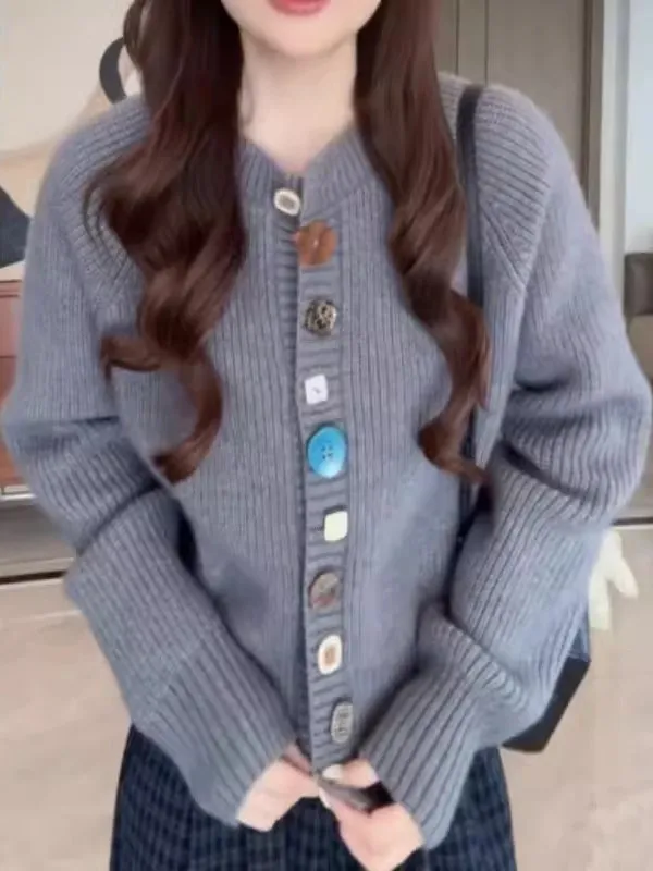 Loose Knitted Long Sve round Ne Open Cardigan Women's Faion Spring New plus Size Slimming Top Comfortable Sli
Loose Knitted Long Sve round Ne Open Cardigan Women's Faion Spring New plus Size Slimming Top Comfortable Sli