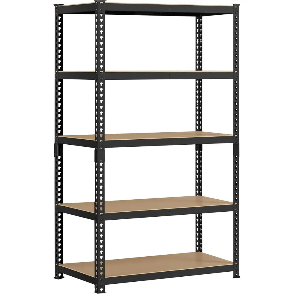 5-Tier Heavy-Duty Adjustable Metal Storage Shelves, Industrial Utility Rack for Garage, Pantry, or Warehouse (35.5W x 17.5D x 72
5-Tier Heavy-Duty Adjustable Metal Storage Shelves, Industrial Utility Rack for Garage, Pantry, or Warehouse (35.5W x 17.5D x 72