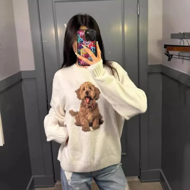 Japan Sweet Cute Cartoon Print Knitted Sweater Women's Clothing Autumn Winter Knit Pullover Streetwear Long Sleeve Coats Tops
Japan Sweet Cute Cartoon Print Knitted Sweater Women's Clothing Autumn Winter Knit Pullover Streetwear Long Sleeve Coats Tops