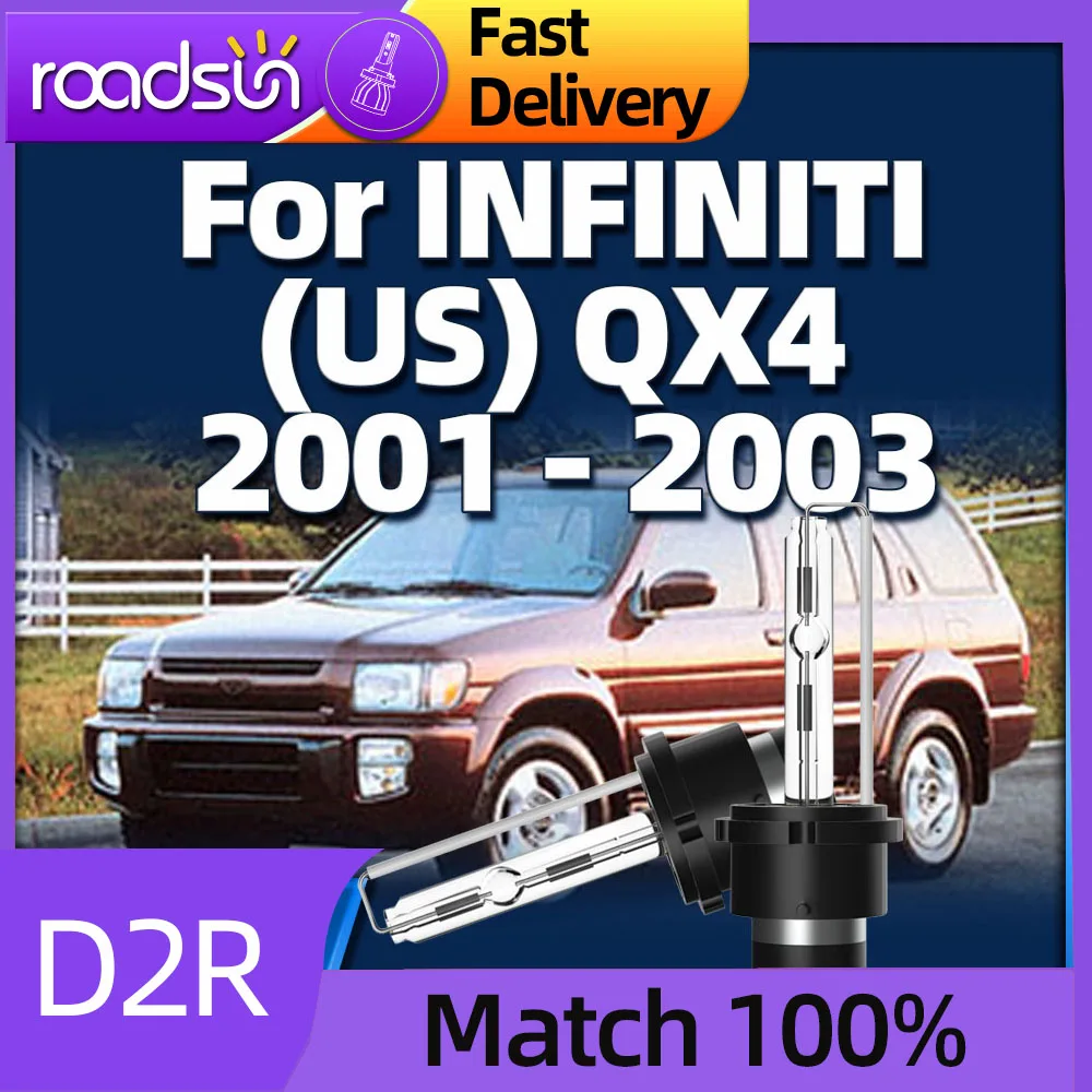 2PCs D2R 6000K HID Xenon Headlight 35W Standard Bulb D2 Car Headlamp Light For INFINITI (US) QX4 2001 2002 2003
2PCs D2R 6000K HID Xenon Headlight 35W Standard Bulb D2 Car Headlamp Light For INFINITI (US) QX4 2001 2002 2003