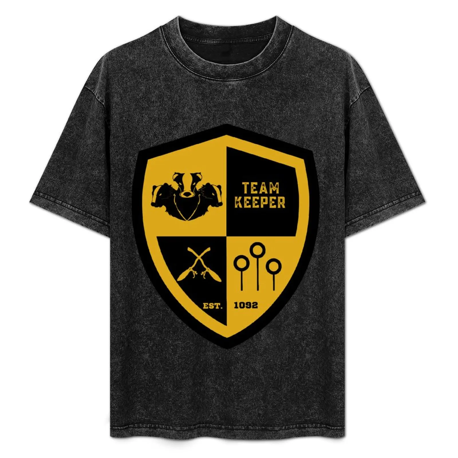 Team Keeper Yellow and Black Badger Yellow Background T-Shirt graphic t shirts for man cotton t shirts man 100% T-Shirt
Team Keeper Yellow and Black Badger Yellow Background T-Shirt graphic t shirts for man cotton t shirts man 100% T-Shirt
