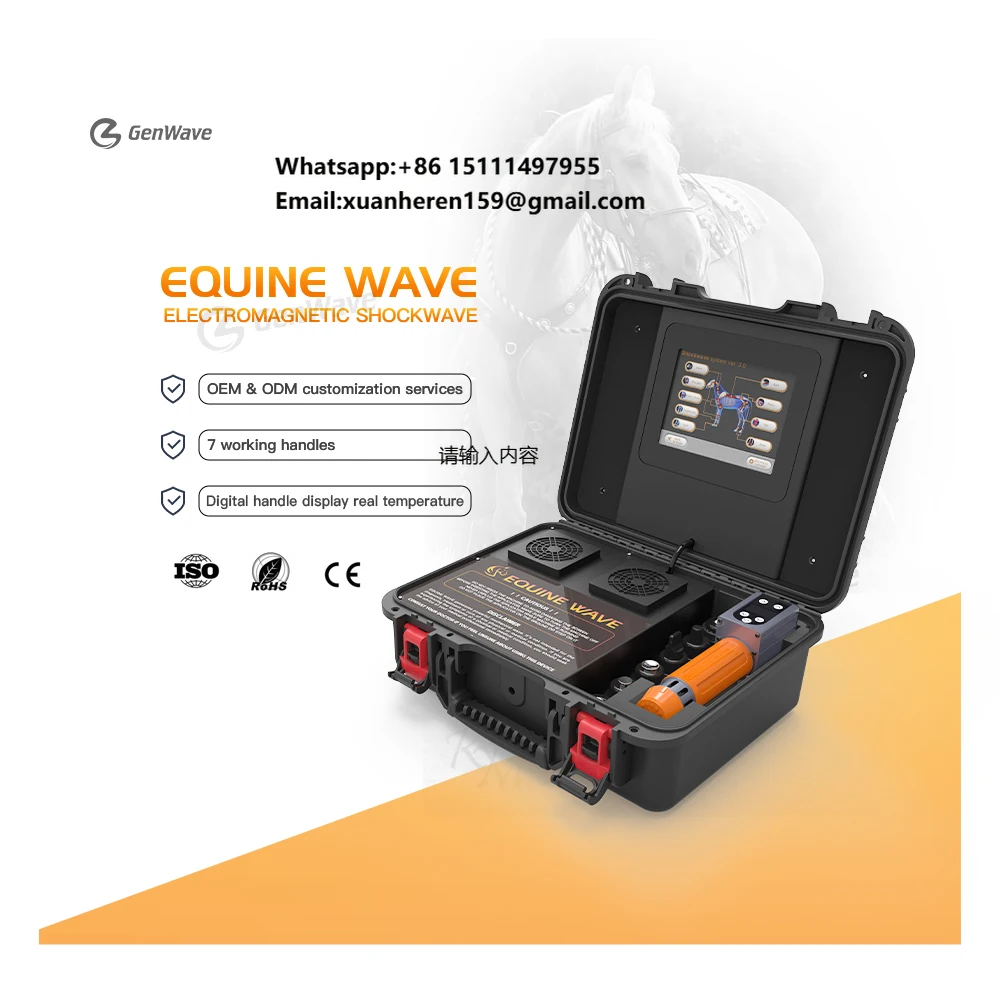 Genwave Veterinary Equine Therapy Pain Therapy Radial Animals Euiqne Wave Horses CE ESWT Shock Waves Animals Quick Pain Relief
Genwave Veterinary Equine Therapy Pain Therapy Radial Animals Euiqne Wave Horses CE ESWT Shock Waves Animals Quick Pain Relief