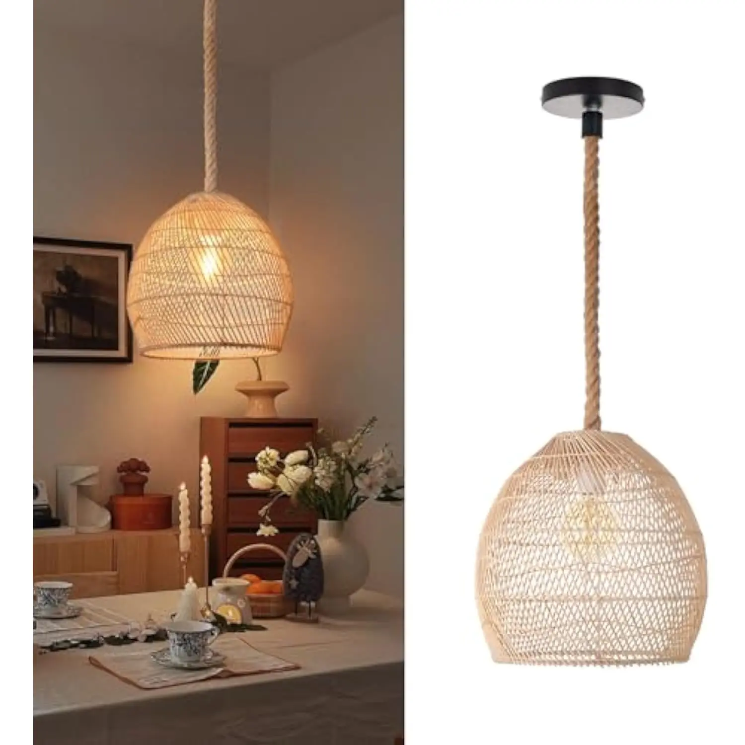 Mini natural rattan pendant light for kitchen island, woven lamp shade chandelier, handmade hanging ceiling light lampshade, ro
Mini natural rattan pendant light for kitchen island, woven lamp shade chandelier, handmade hanging ceiling light lampshade, ro