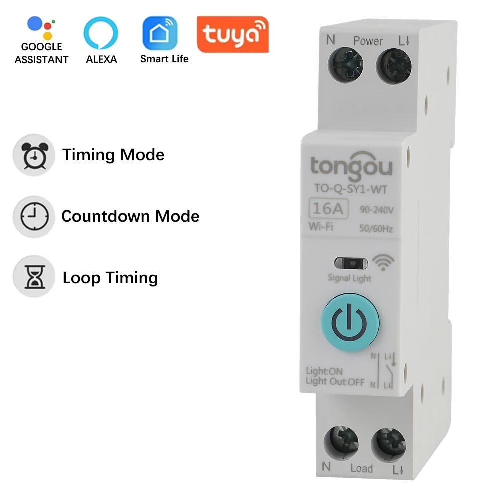 Timer Module SmartLife App 16A Wifi Smart Circuit Breaker Switch Home Accessories 1P Support Home Voice Control
Timer Module SmartLife App 16A Wifi Smart Circuit Breaker Switch Home Accessories 1P Support Home Voice Control