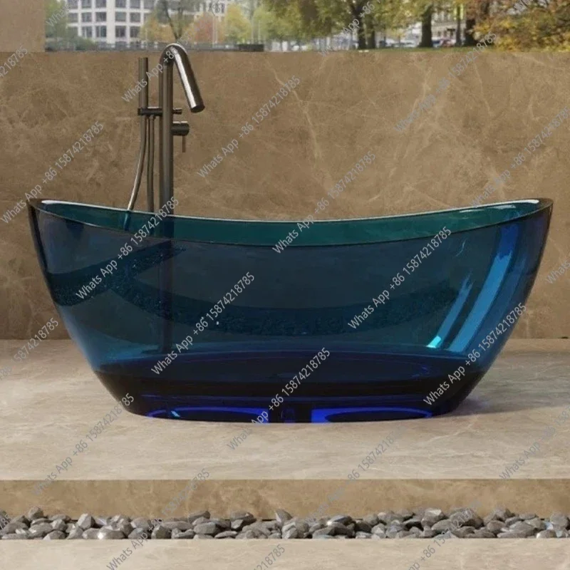 ZL Transparent resin bathtub Independent color bathtub Integrated imported from Italy
ZL Transparent resin bathtub Independent color bathtub Integrated imported from Italy