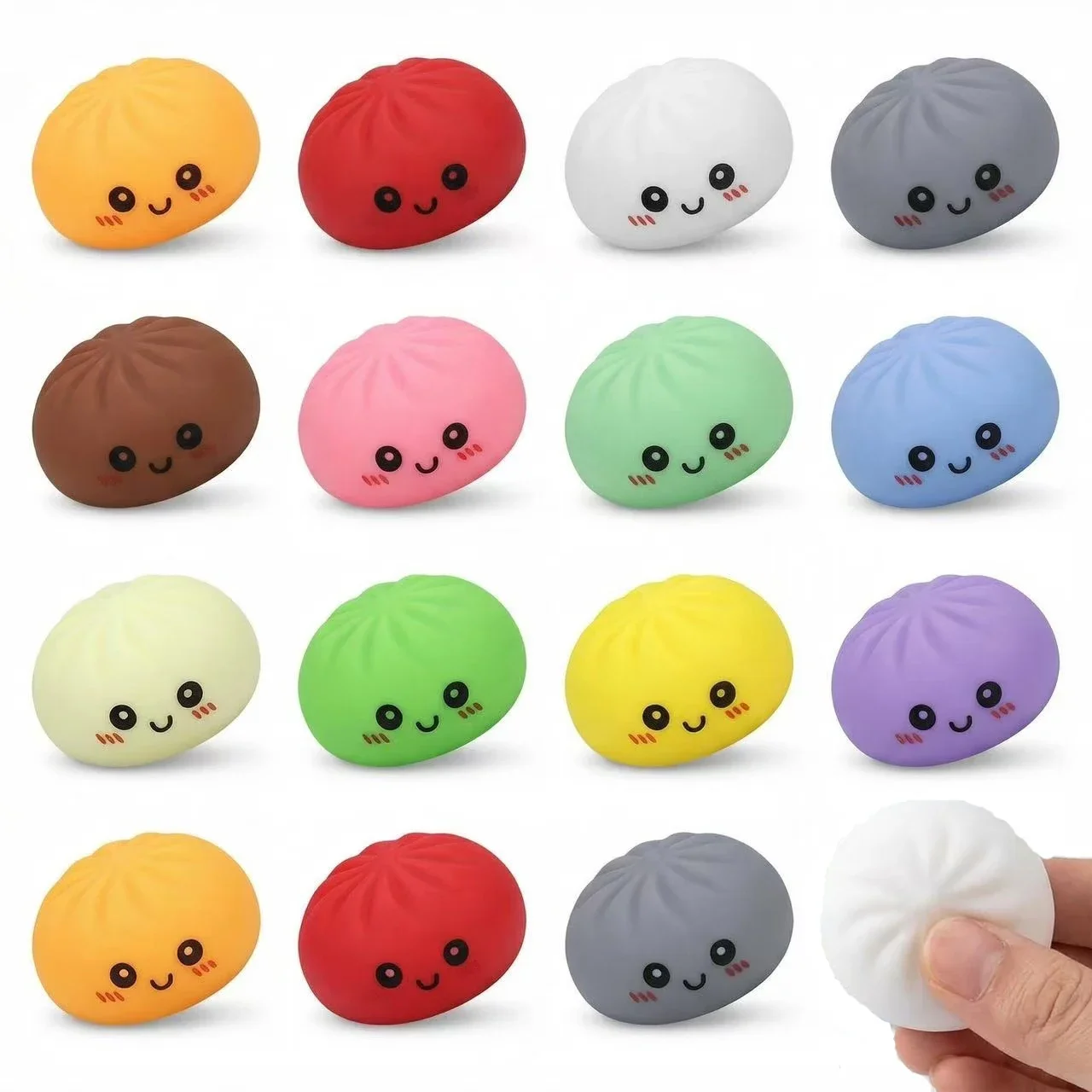 5/30PCS Mini Dumpling Squishy Stress Ball Fidget Toys Slow Rebound Stress Relief Pinch Decompression Toys for Children Adult
5/30PCS Mini Dumpling Squishy Stress Ball Fidget Toys Slow Rebound Stress Relief Pinch Decompression Toys for Children Adult