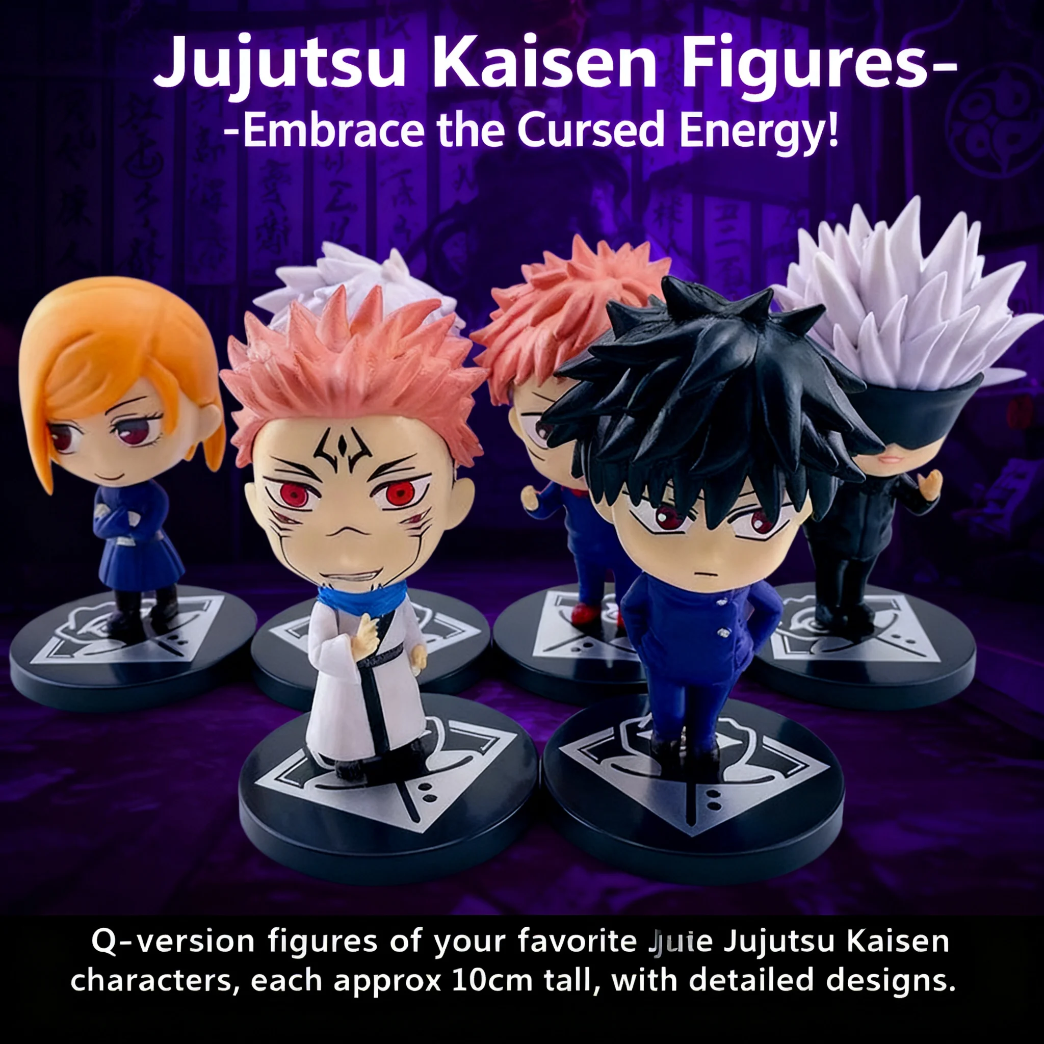 Jujutsu Kaisen 6 Figures Set Fushiguro Itadori Kugisaki Gojo Anime Action Dolls Stand Model 10cm A/B Collection Toy
Jujutsu Kaisen 6 Figures Set Fushiguro Itadori Kugisaki Gojo Anime Action Dolls Stand Model 10cm A/B Collection Toy