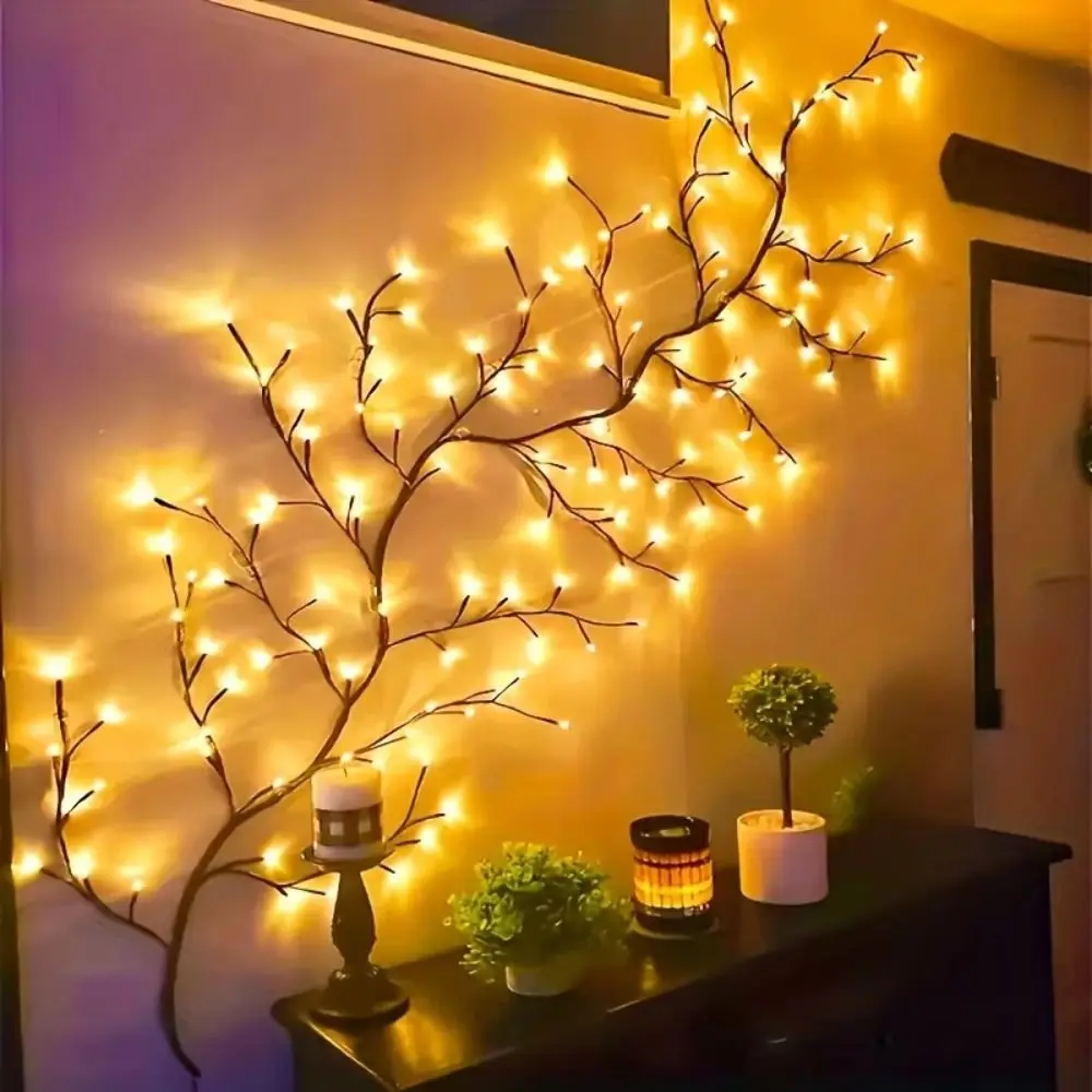48/72/96 LED Vine Decorative Lights 8 Lighting Mode Bendable Willow Vine Branch Lights USB Powered Indoor String Lights
48/72/96 LED Vine Decorative Lights 8 Lighting Mode Bendable Willow Vine Branch Lights USB Powered Indoor String Lights