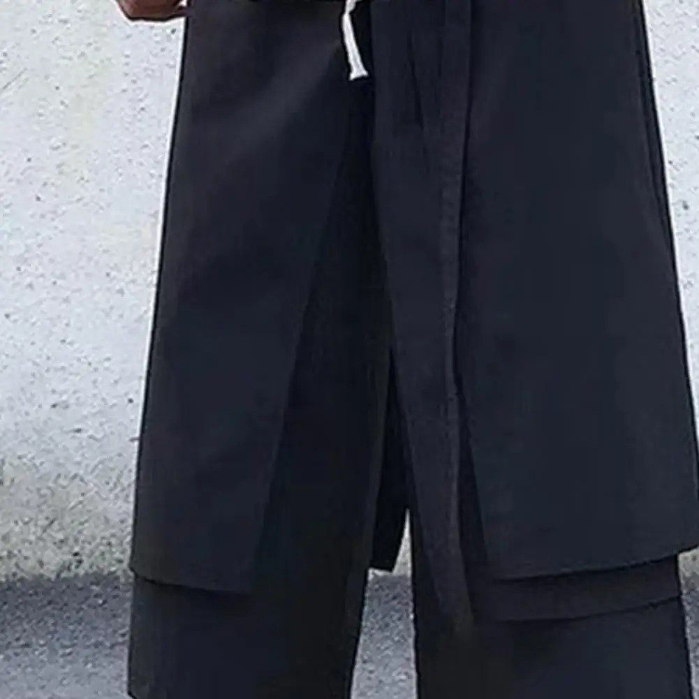 Men's Loose Fit Pants Hip-Hop Wide Leg Pants With Pockets Casual Black Layered Pants Cargo Trendy Shorts For Male Street Wear
Men's Loose Fit Pants Hip-Hop Wide Leg Pants With Pockets Casual Black Layered Pants Cargo Trendy Shorts For Male Street Wear