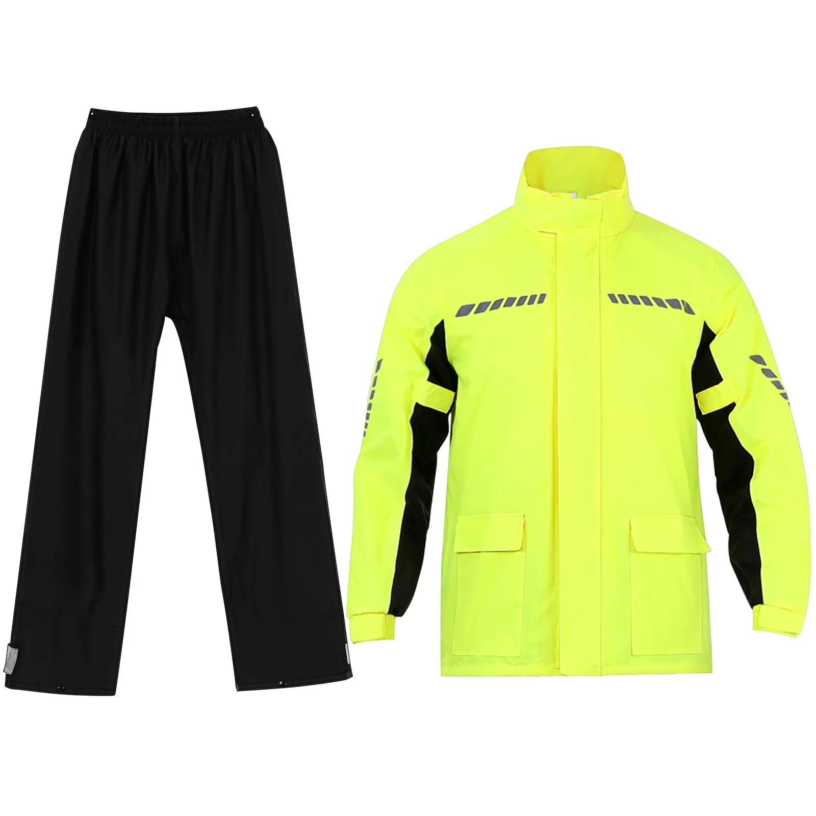 1Set Reflective Cycling Rain Suit Men Waterproof Motorcycle Raincoat Pants Shoe Covers Heavy Rain Motorcycle Raincoat
1Set Reflective Cycling Rain Suit Men Waterproof Motorcycle Raincoat Pants Shoe Covers Heavy Rain Motorcycle Raincoat