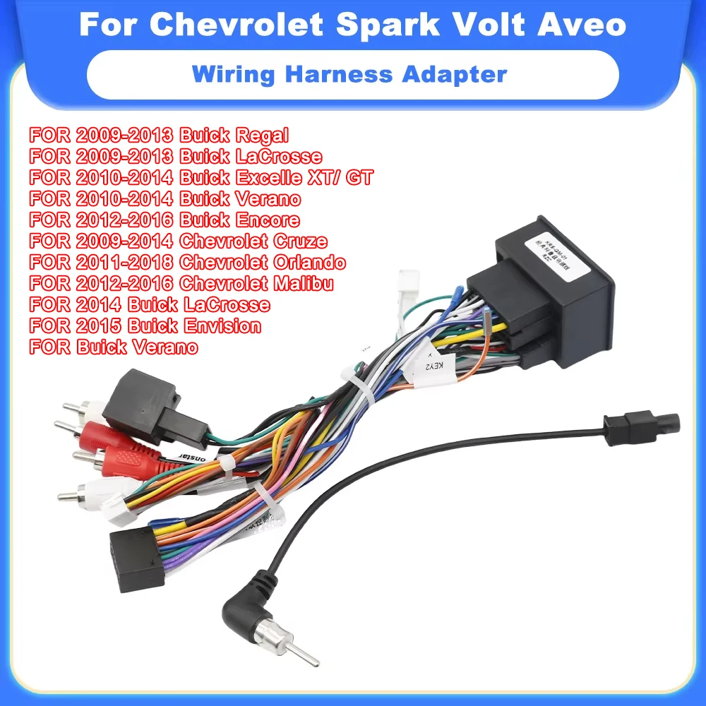 16 Pin Plug Auxiliary Audio Connector Car Android Cable for Chevrolet Spark Volt Aveo 44Pin Radio Wiring Harness Adapter
16 Pin Plug Auxiliary Audio Connector Car Android Cable for Chevrolet Spark Volt Aveo 44Pin Radio Wiring Harness Adapter