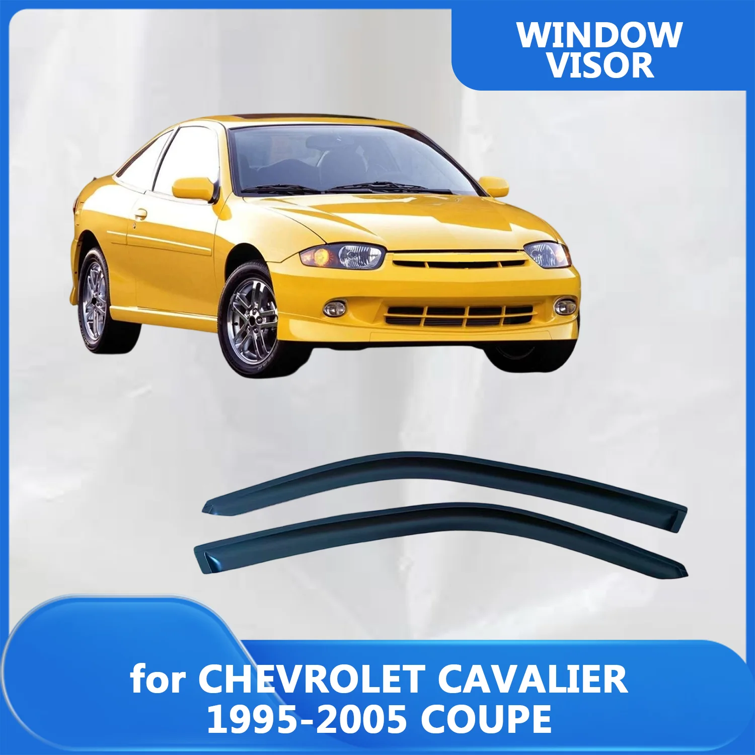 Window Visor for CHEVROLET CAVALIER 1995 1996 1997 1998 1999 2000-2005 COUPE Weathershied Door Side Window Wind Sun Rain Guards
Window Visor for CHEVROLET CAVALIER 1995 1996 1997 1998 1999 2000-2005 COUPE Weathershied Door Side Window Wind Sun Rain Guards