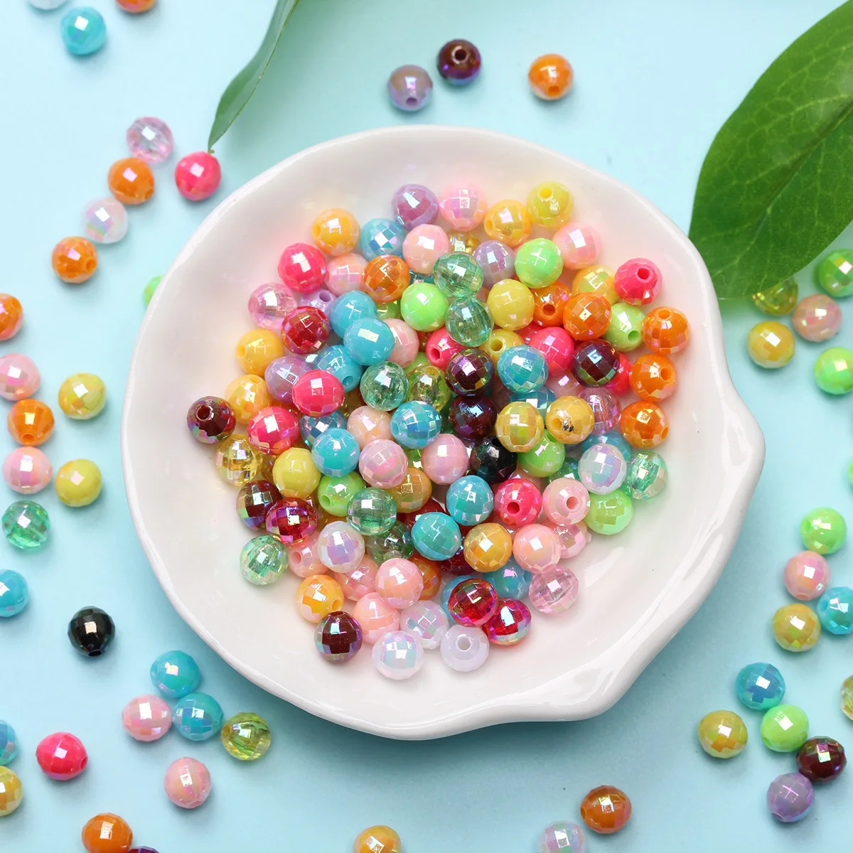Acrylic Creative DIY Jewelry Accessories 6mm Multi Sided Ball Beads AB Bright 200Pcs Necklace Bracelet Crafts Fashion
Acrylic Creative DIY Jewelry Accessories 6mm Multi Sided Ball Beads AB Bright 200Pcs Necklace Bracelet Crafts Fashion
