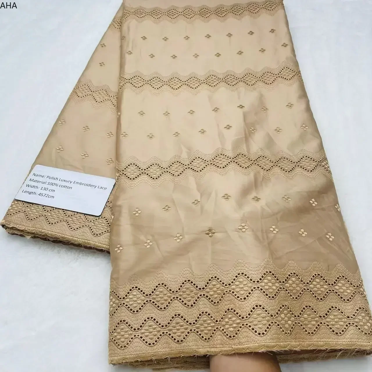 Polish Satin Lace Fabric 5Yards Nigerian 100% Cotton Embroidery Fabric High Quality Swiss Voile Material for Men Dubai Style 733
Polish Satin Lace Fabric 5Yards Nigerian 100% Cotton Embroidery Fabric High Quality Swiss Voile Material for Men Dubai Style 733