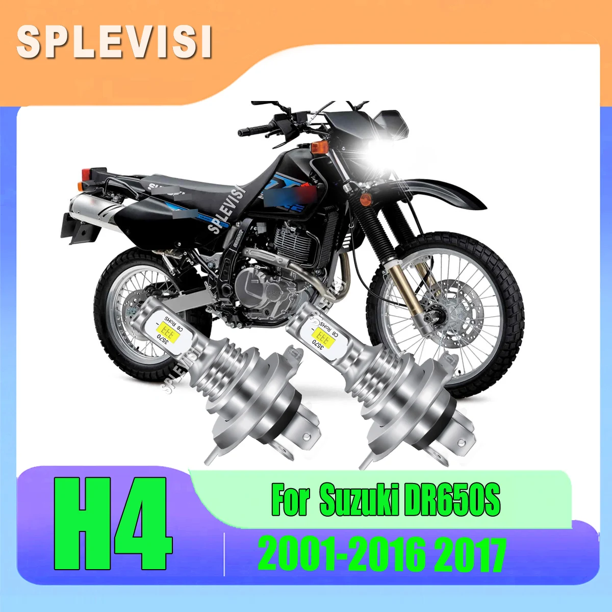 LED H4 9003 White Headlight Bulbs environmentally friendly For Suzuki DR650S 2001 2002 2003 2004 2005 2006 2007 2008 2009-2017
LED H4 9003 White Headlight Bulbs environmentally friendly For Suzuki DR650S 2001 2002 2003 2004 2005 2006 2007 2008 2009-2017
