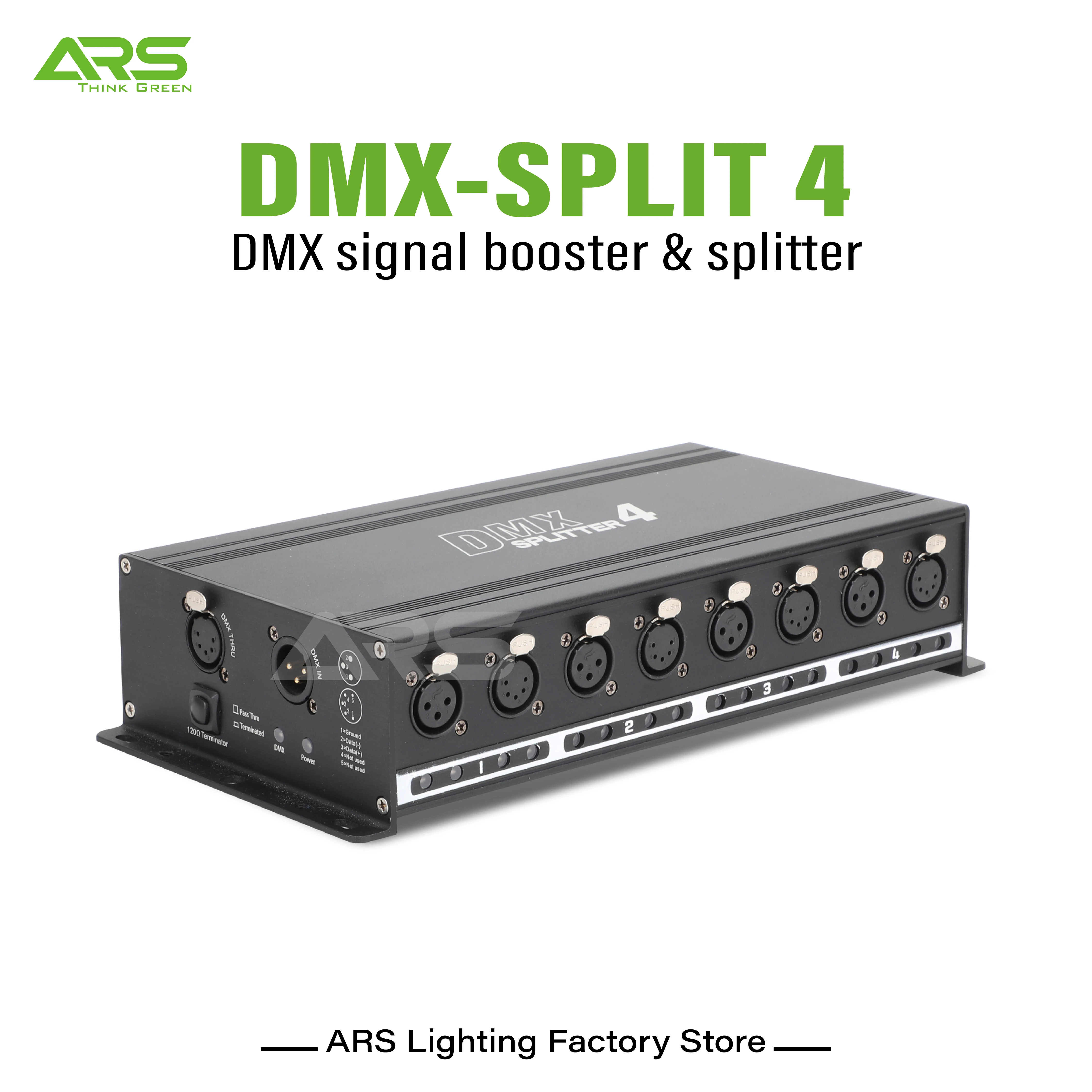 DMX signal splitter booster 4Way Isolated Amplifier Distributor DMX512 Controller For Stage DJ Nightclub Disco Wedding Lights
DMX signal splitter booster 4Way Isolated Amplifier Distributor DMX512 Controller For Stage DJ Nightclub Disco Wedding Lights