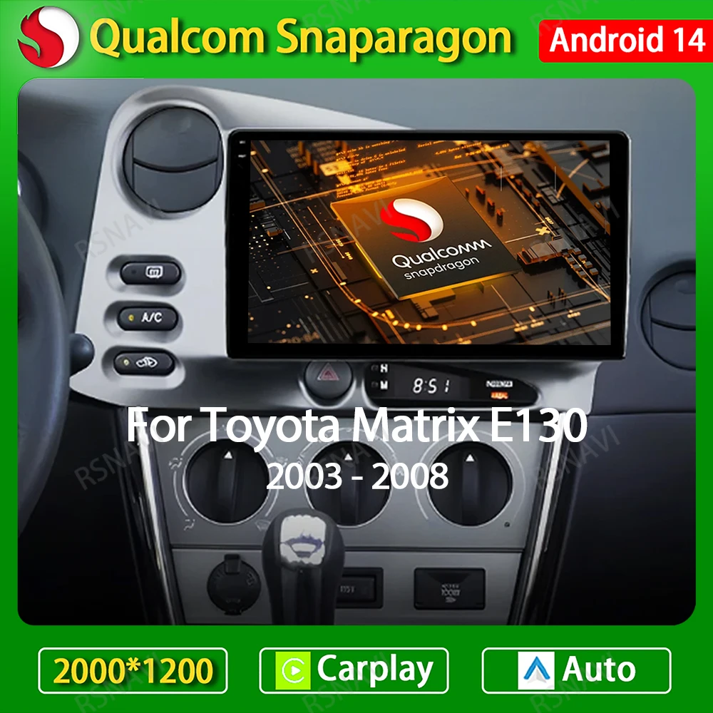 Android 14 Car Radio For PONTIAC Vibe 2003 2004 For Toyota Corolla Matrix E140 2003 - 2008 GPS 4G DSP Video Player CarPlay Auto
Android 14 Car Radio For PONTIAC Vibe 2003 2004 For Toyota Corolla Matrix E140 2003 - 2008 GPS 4G DSP Video Player CarPlay Auto