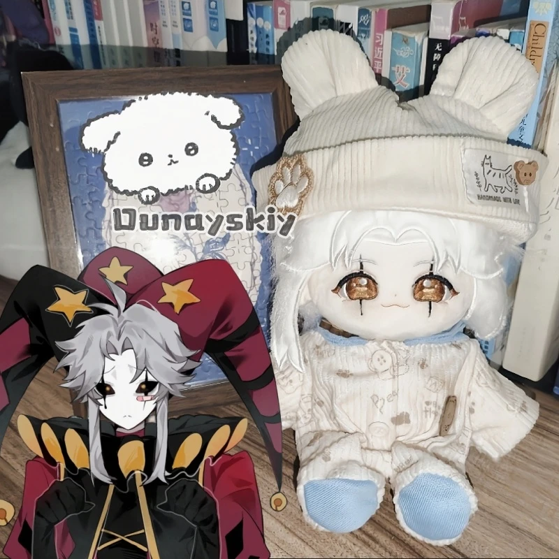 AThe Pierrot Circus 20cm Cotton Fan-made Plush Character Skeleton Dress Up Stuffed Plushie Idol Figures Cos Toy Gift for Fans
AThe Pierrot Circus 20cm Cotton Fan-made Plush Character Skeleton Dress Up Stuffed Plushie Idol Figures Cos Toy Gift for Fans