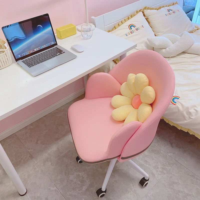 Lovely Computer Chair Girl Bedroom Makeup Chairs Modern Living Room Armchair Nordic Home With Backrest Soft Stool Seat Furniture
Lovely Computer Chair Girl Bedroom Makeup Chairs Modern Living Room Armchair Nordic Home With Backrest Soft Stool Seat Furniture