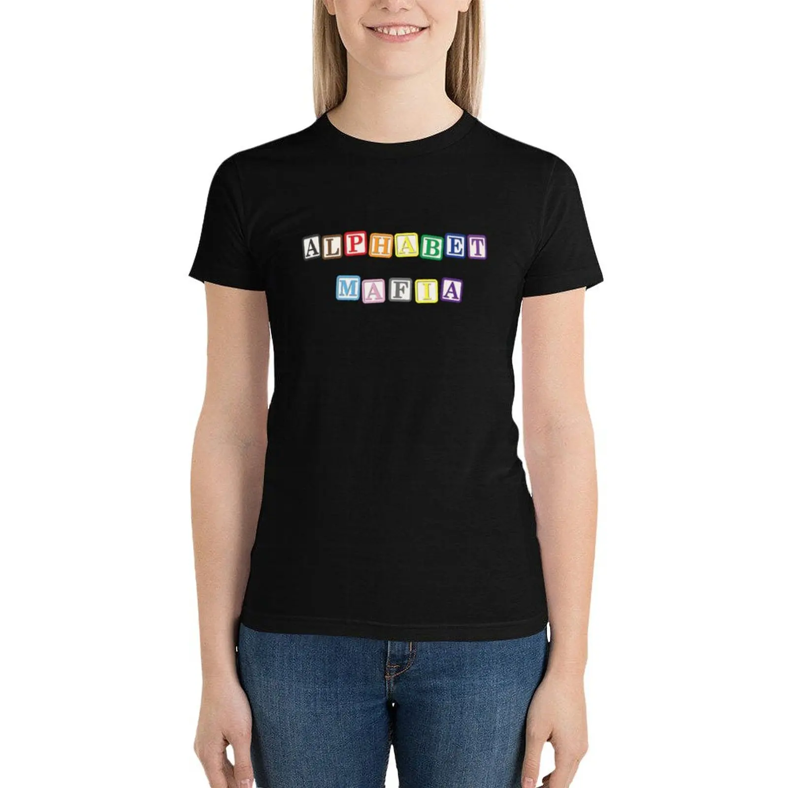 Alphabet Mafia T-Shirt summer tops Short sleeve tee Blouse t-shirts for Women graphic tees funny
Alphabet Mafia T-Shirt summer tops Short sleeve tee Blouse t-shirts for Women graphic tees funny