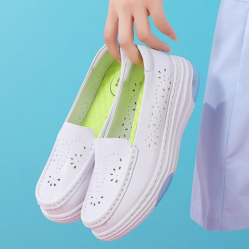 Women's Soft-soled Breathable Thick-soled Non-slip Flat White Comfortable Nursing Shoes
Women's Soft-soled Breathable Thick-soled Non-slip Flat White Comfortable Nursing Shoes