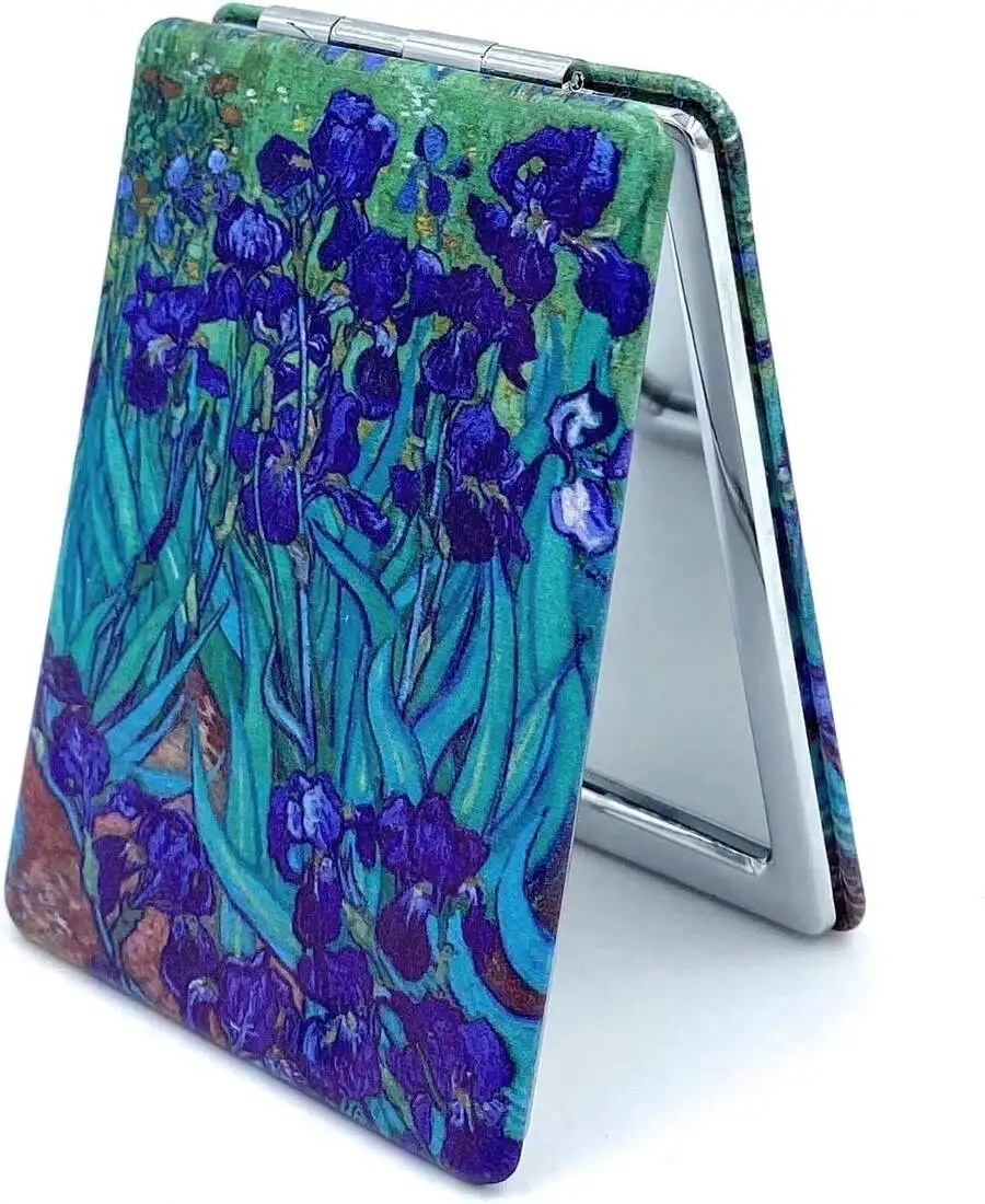 Foldable Portable Rectangular Makeup Mirror With Van Gogh Iris Art Design
Foldable Portable Rectangular Makeup Mirror With Van Gogh Iris Art Design