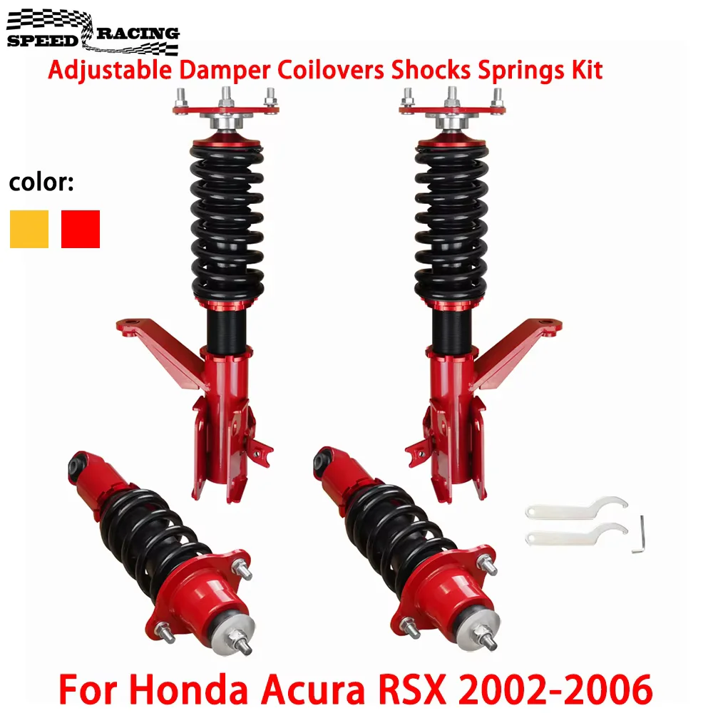 Adjustable Damper Coilovers Shocks Springs Kit For Honda Acura RSX 2002-2006 Coilover Lowering Suspension Shocks Struts
Adjustable Damper Coilovers Shocks Springs Kit For Honda Acura RSX 2002-2006 Coilover Lowering Suspension Shocks Struts